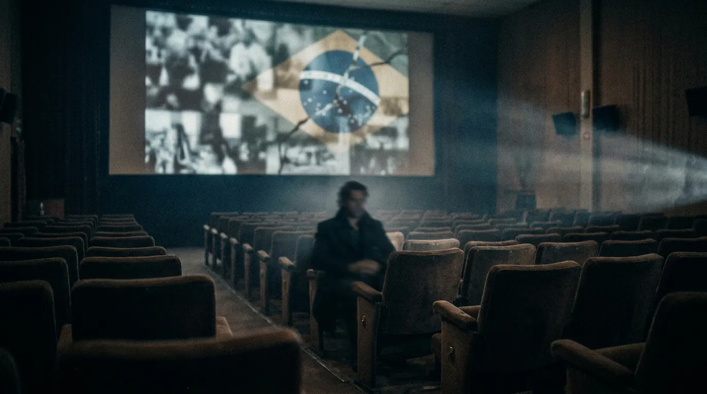 Cinema quase vazio durante sessão do documentário A Colisão dos Destinos sobre Bolsonaro