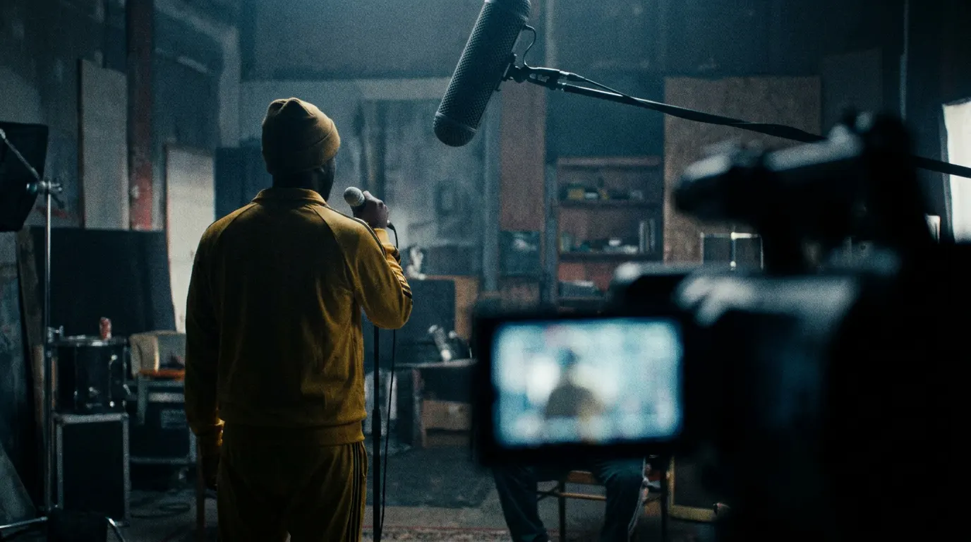 Sacha Baron Cohen caracterizado como Ali G com tracksuit, óculos amarelos e correntes de ouro — trailer de Ali G: Who Iz I? 2026