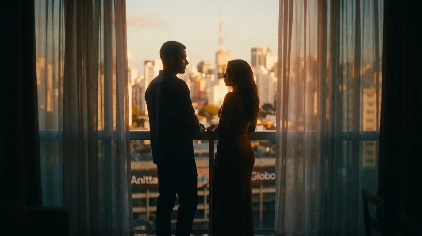 Anitta em set de filmagem dos Estúdios Globo para seu primeiro papel protagonista no cinema brasileiro