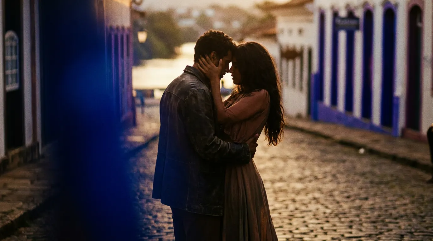 Ester Expósito e Hugo Diego García em cena do filme Atraídos Pelo Destino no Prime Video, romance com suspense de 2026