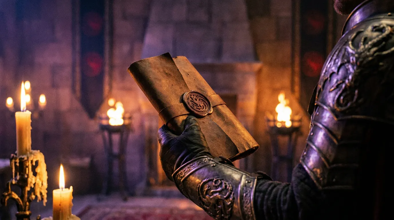 Emma D'Arcy como Rhaenyra Targaryen na armadura negra em Pedra do Dragão — A Casa do Dragão 3ª temporada