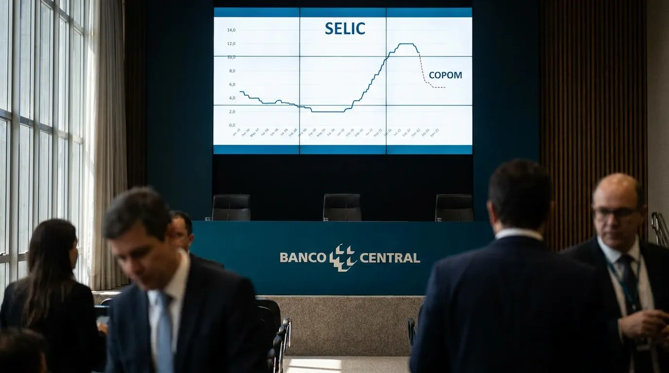 Gabriel Galípolo, presidente do Banco Central do Brasil, em coletiva sobre a decisão da taxa Selic pelo Copom em junho de 2026