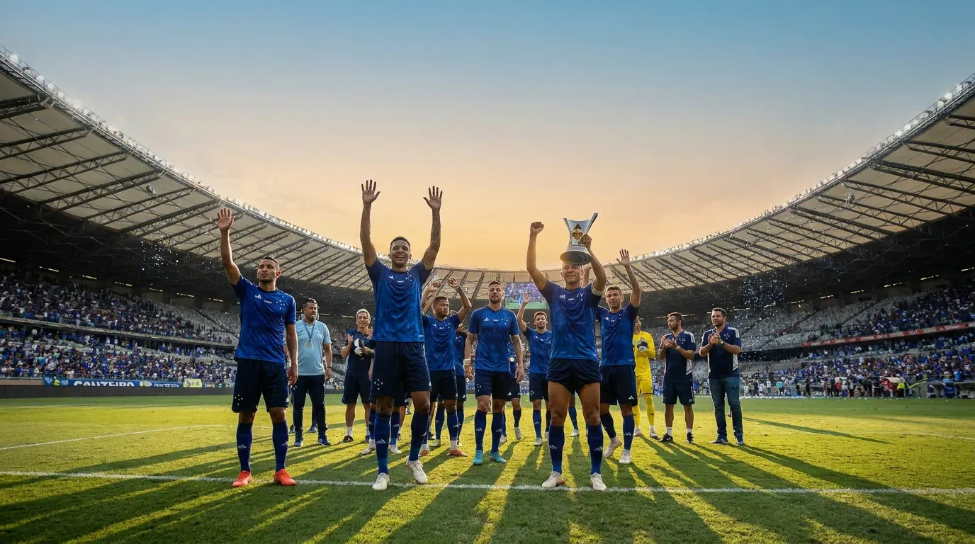 Kaio Jorge celebra gol pelo Cruzeiro no Mineirão na Copa do Brasil 2026