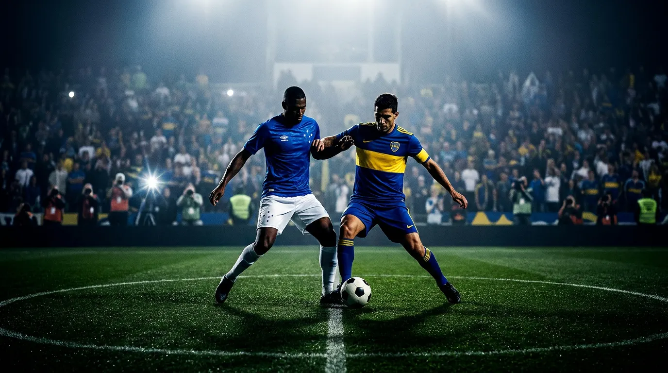 Estádio Mineirão lotado à noite durante duelo decisivo do Cruzeiro na Copa Libertadores