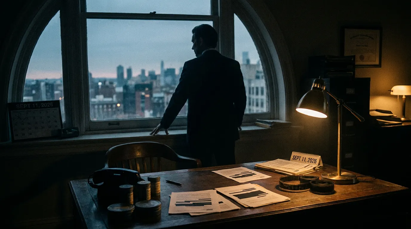 Jim Caviezel como Bolsonaro em cena do filme Dark Horse, thriller político de 2026