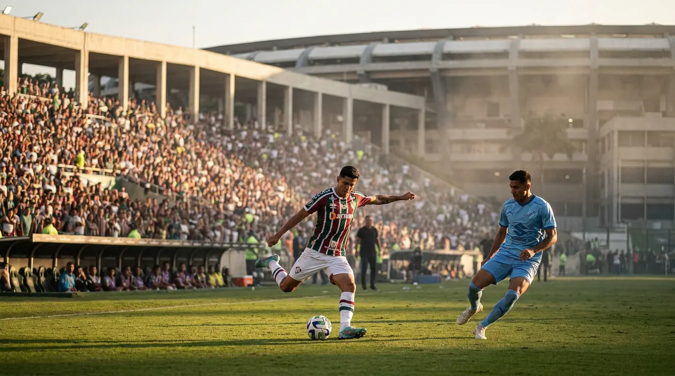 Fluminense no Maracanã lotado durante jogo decisivo pela Copa Libertadores 2026