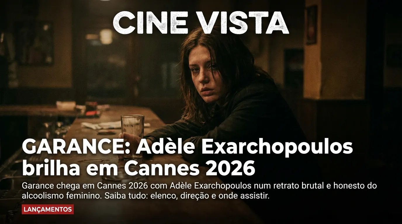 Adèle Exarchopoulos como Garance, jovem atriz alcoolista, em cena noturna de bar parisiense no filme Garance de Jeanne Herry (Cannes 2026)