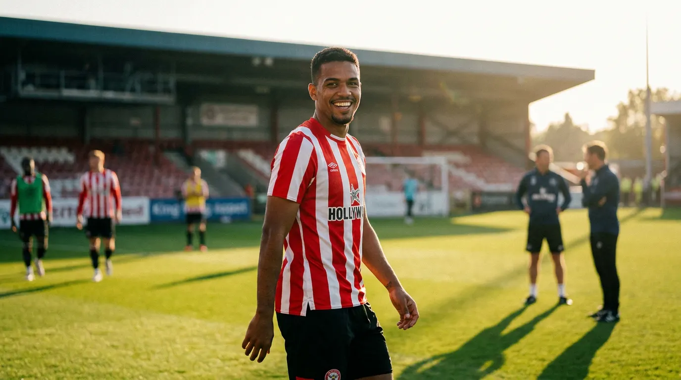 Igor Thiago comemorando gol pelo Brentford — alvo de £80 milhões do Chelsea na janela de transferências de 2026