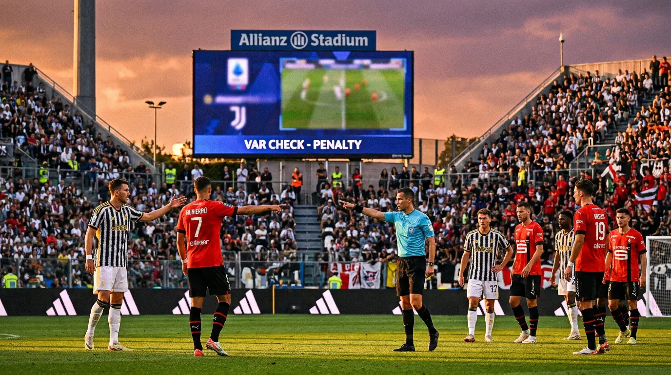 Nick Woltemade celebra pênalti pelo Juventus no Allianz Stadium pela Europa League 2026