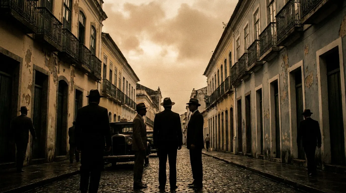 Wagner Moura como Marcelo em O Agente Secreto, em cenário colonial de Recife dos anos 1970 — novo filme de Kleber Mendonça Filho