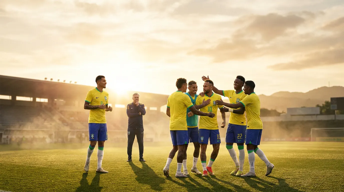 Neymar comemorando convocação para a Copa do Mundo 2026 com a camisa 10 da Seleção Brasileira