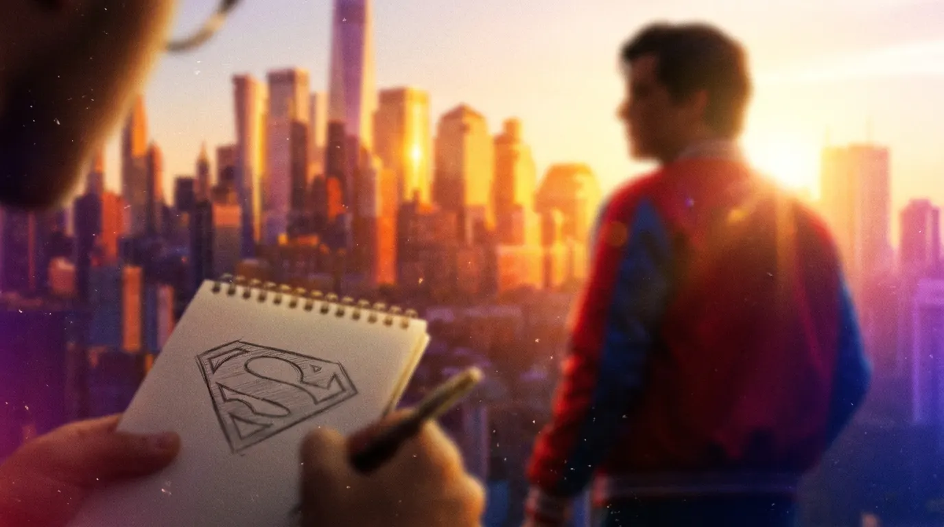 Superman em cima do Planeta Diário em Metrópolis na 3ª temporada de Minhas Aventuras com o Superman