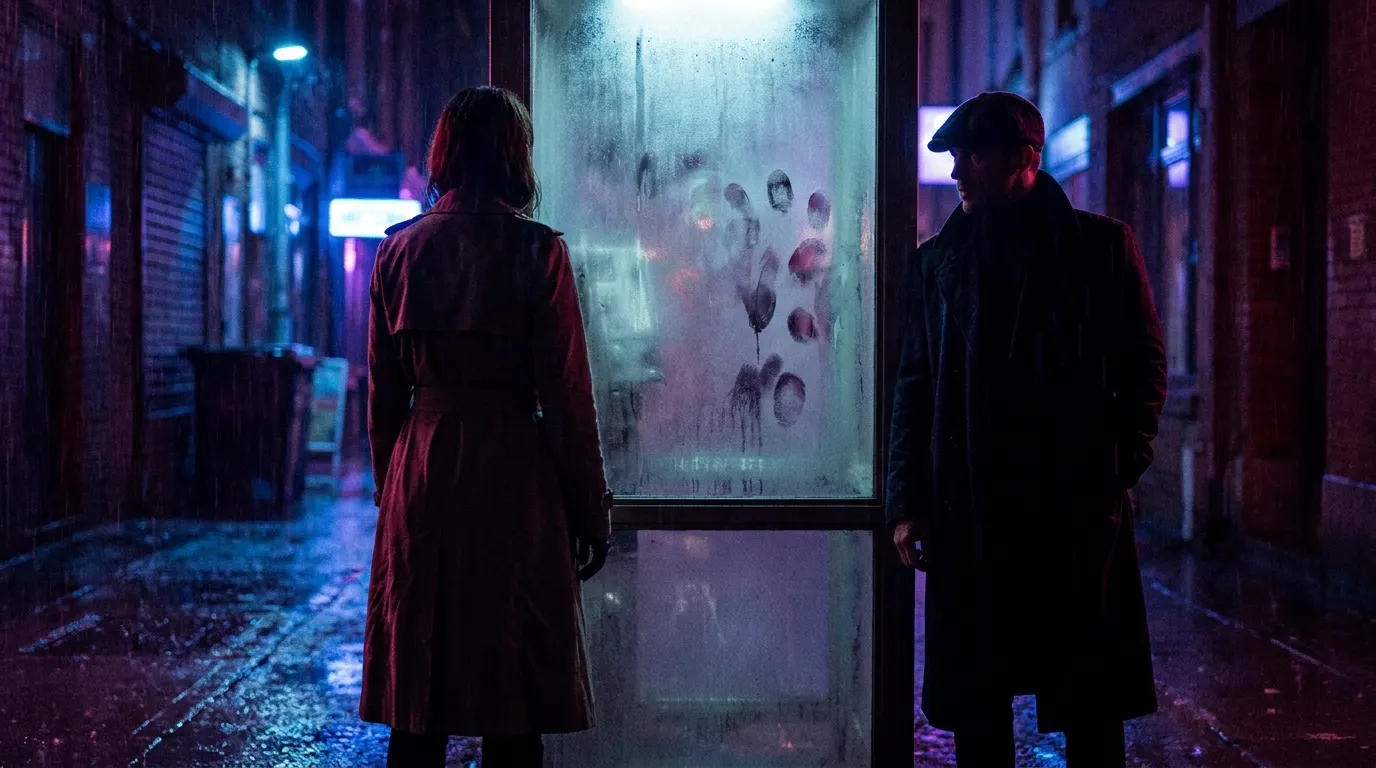 Niamh Algar como Iris Nixon em cena de O Caso Iris, série thriller britânica no Max