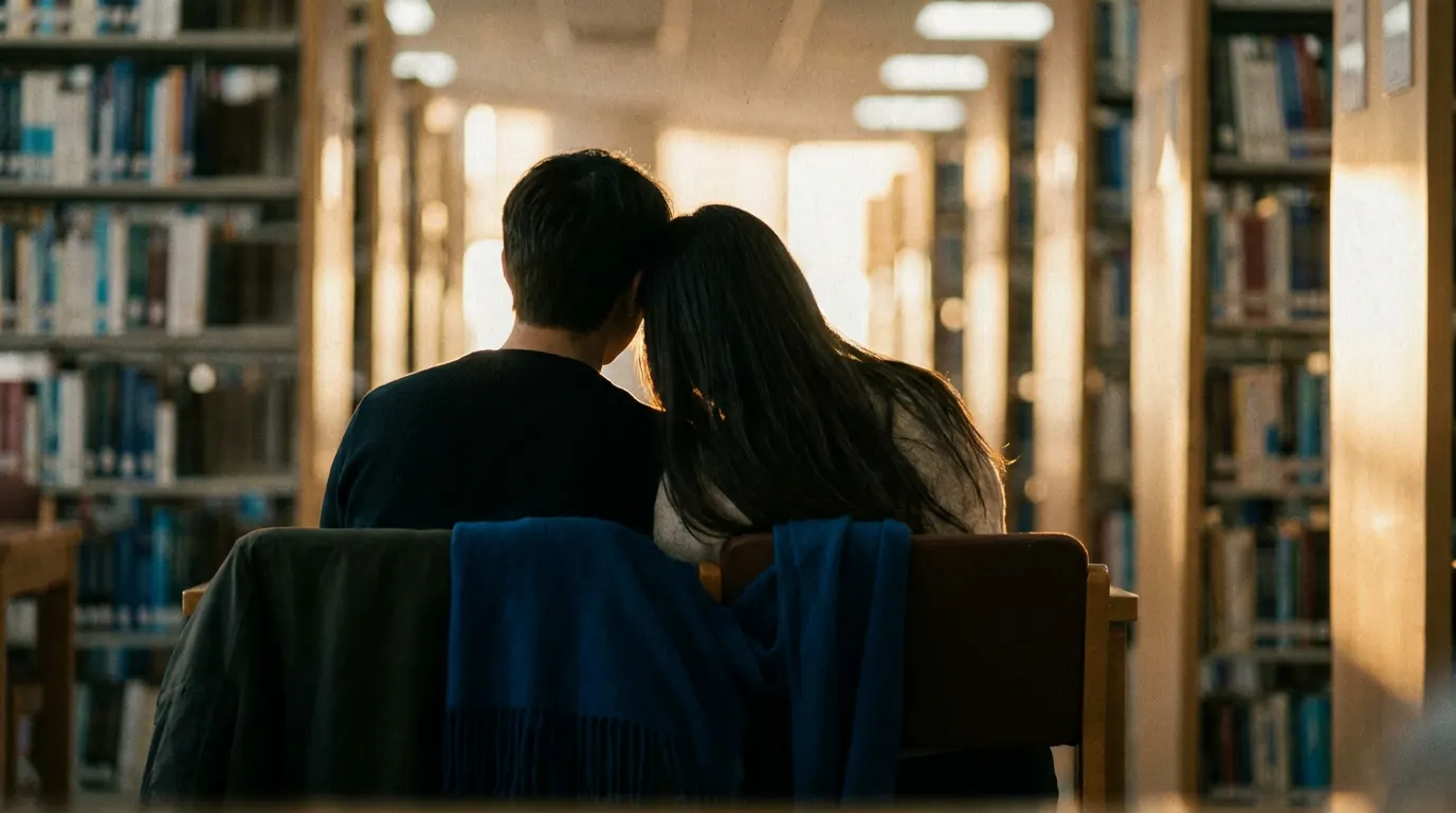 Ella Bright e Belmont Cameli como Hannah e Garrett em Off Campus Amores Improváveis no Prime Video