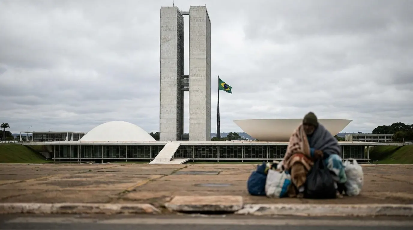 Cerimônia no Palácio da Justiça em Brasília durante lançamento de políticas para população em situação de rua