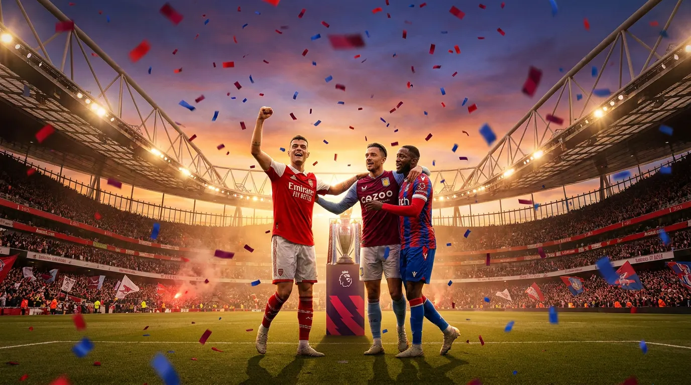 Arsenal, Aston Villa e Crystal Palace representando a Premier League nas três finais europeias de 2026