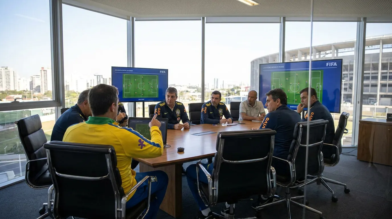 Reunião de arbitragem da FIFA para a Copa do Mundo 2026 com comissão técnica da Seleção Brasileira