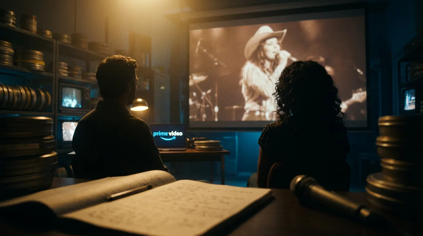 Marília Mendonça no palco em show ao vivo — cena do estilo do documentário Sentimento Louco no Prime Video