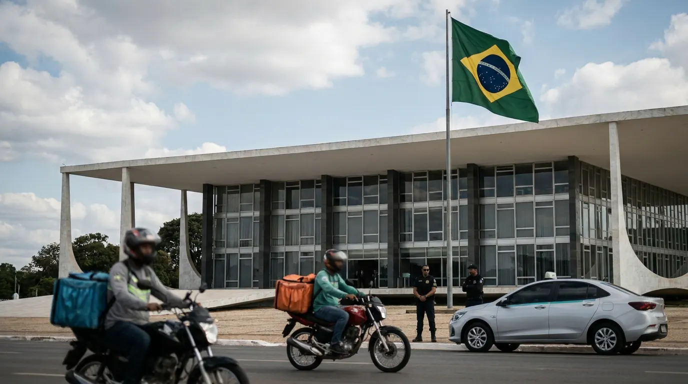 Ministro Edson Fachin no plenário do STF durante julgamento sobre uberização e vínculo empregatício de motoristas de aplicativo
