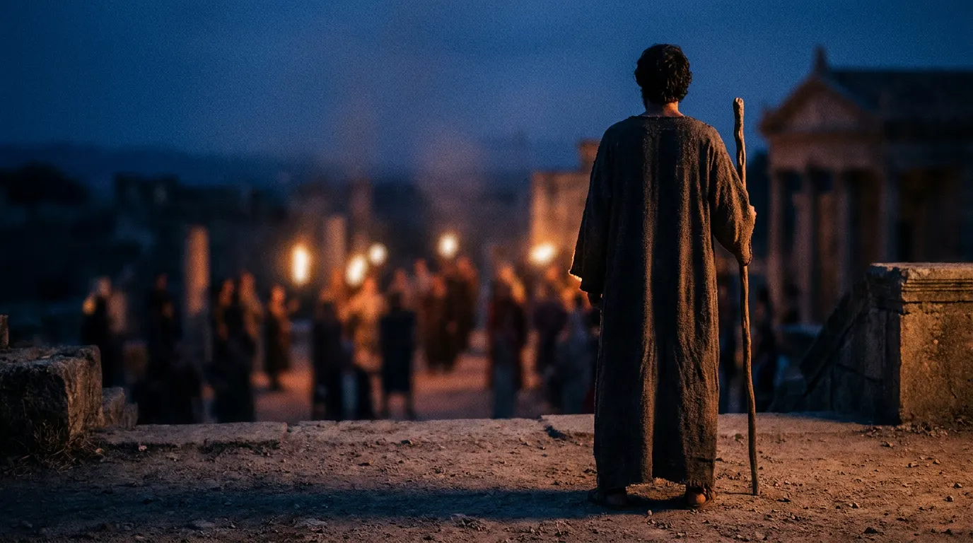 Jonathan Roumie como Jesus no julgamento do Sinédrio em The Chosen 6ª temporada — Prime Video novembro 2026