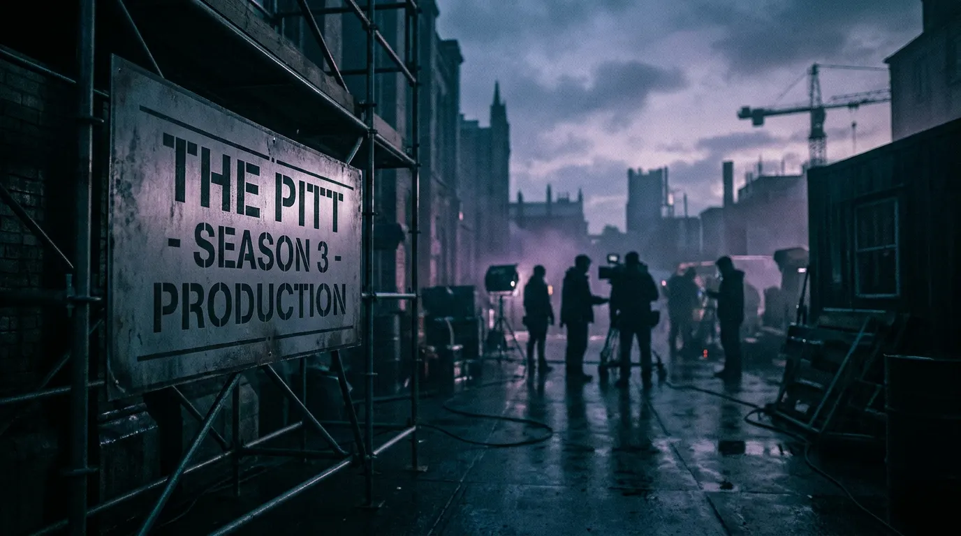 Noah Wyle como Dr. Robinavitch no corredor do pronto-socorro em The Pitt 3ª temporada