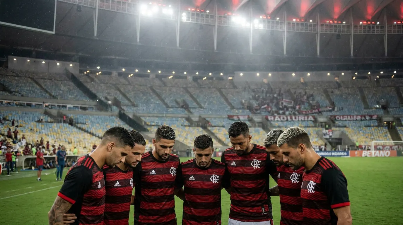 Arrascaeta e Paquetá no Maracanã durante a semifinal da Libertadores 2026 com o Flamengo