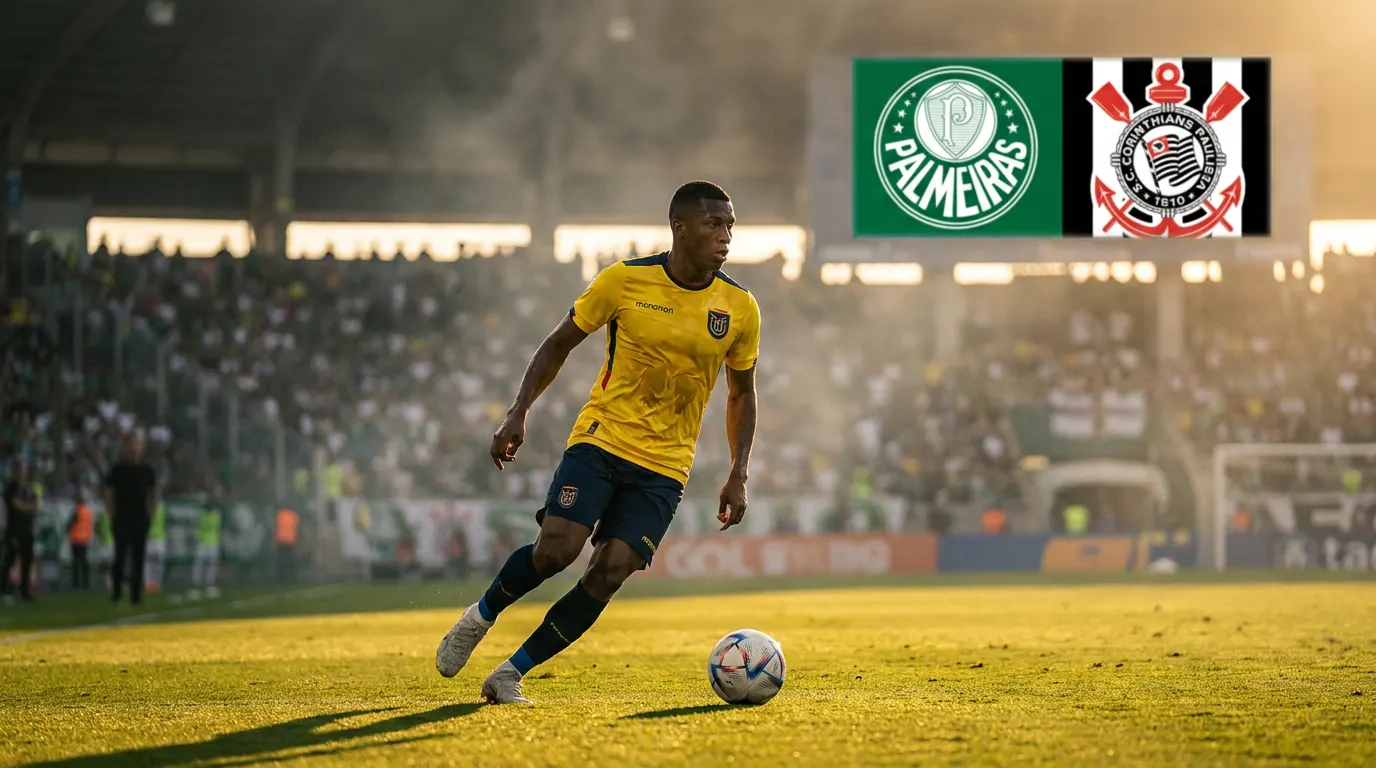 John Yeboah, atacante do Equador e do Venezia, em ação durante a Copa do Mundo 2026