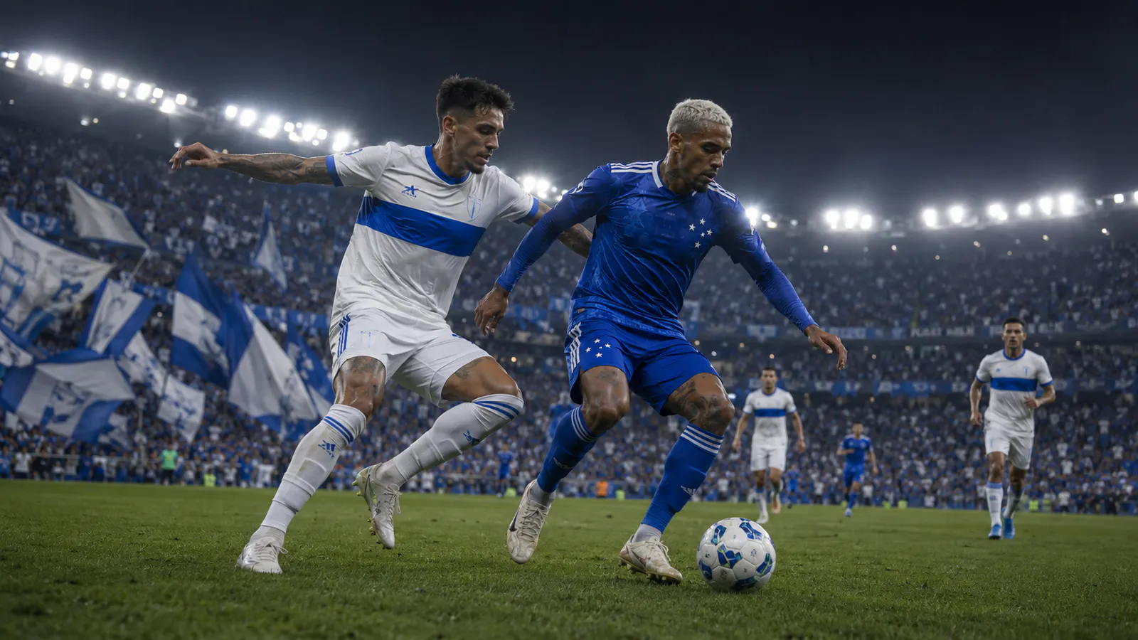 Estádio San Carlos de Apoquindo iluminado à noite para Universidad Católica x Cruzeiro pela Libertadores 2026
