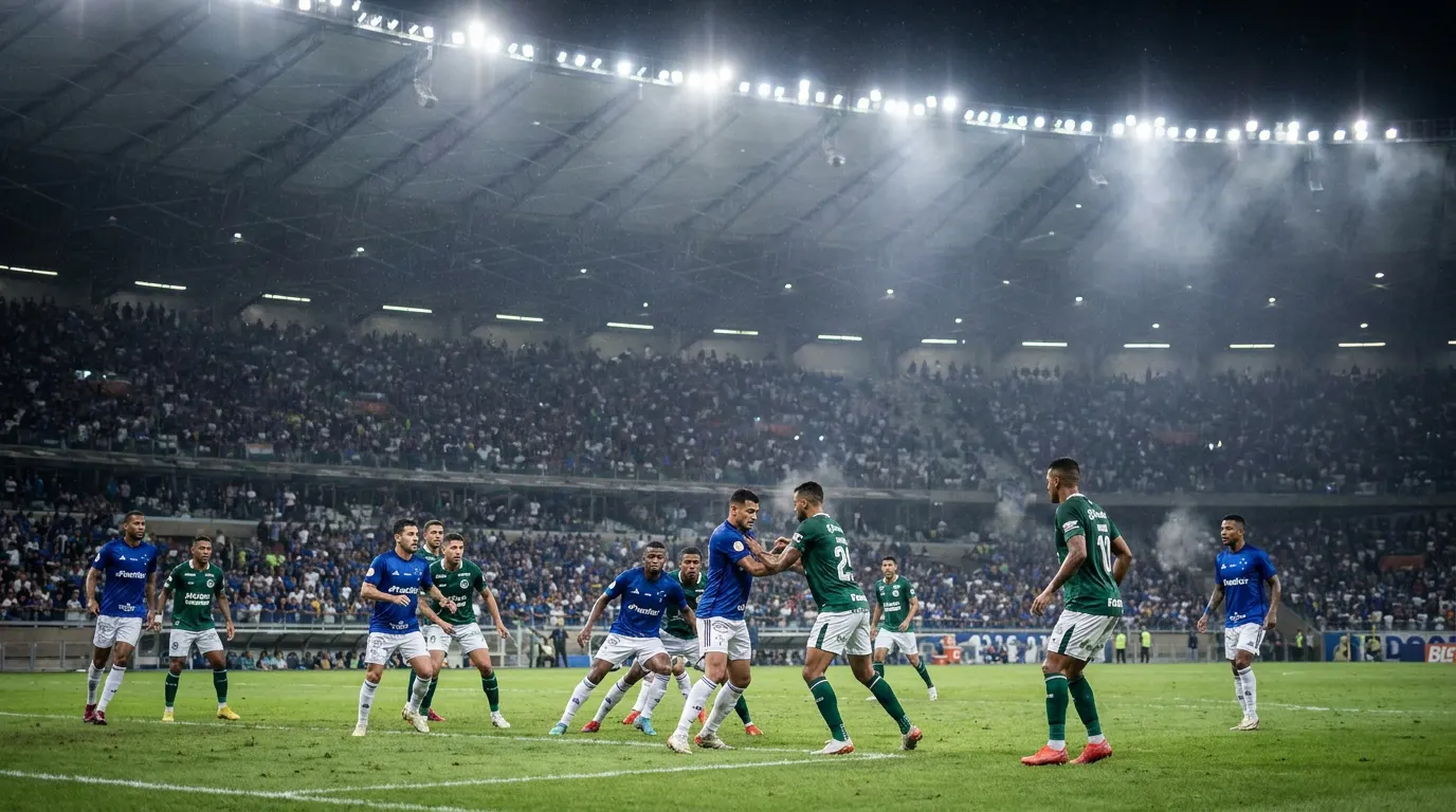 Kaio Jorge comemorando gol pelo Cruzeiro no Mineirão durante duelo decisivo da Copa do Brasil 2026