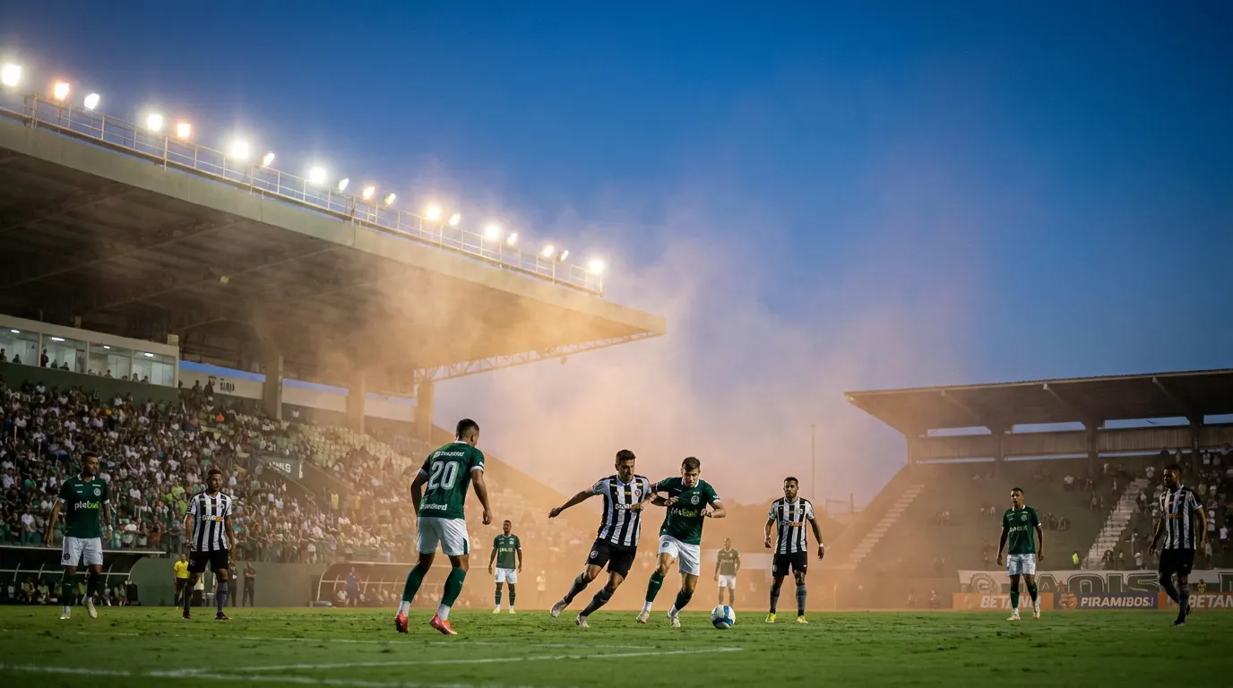 Duelo entre Goiás e Botafogo-SP no Estádio Hailé Pinheiro pela Série B 2026