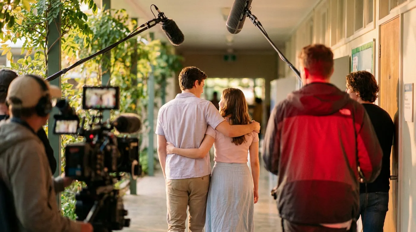 Kit Connor e Joe Locke como Nick e Charlie no visual de Heartstopper Para Sempre, especial de bastidores Netflix