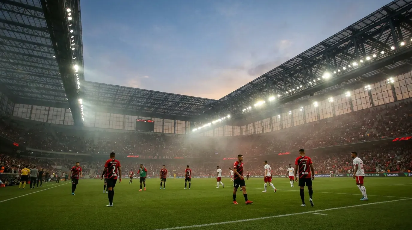 Arena da Baixada lotada durante Athletico Paranaense x Red Bull Bragantino pela 23ª rodada do Brasileirão 2026