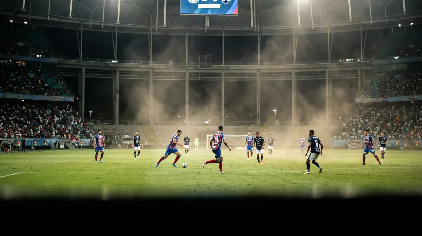 Arena Fonte Nova lotada à noite para Bahia x Remo pela 27ª rodada do Brasileirão Série A 2026