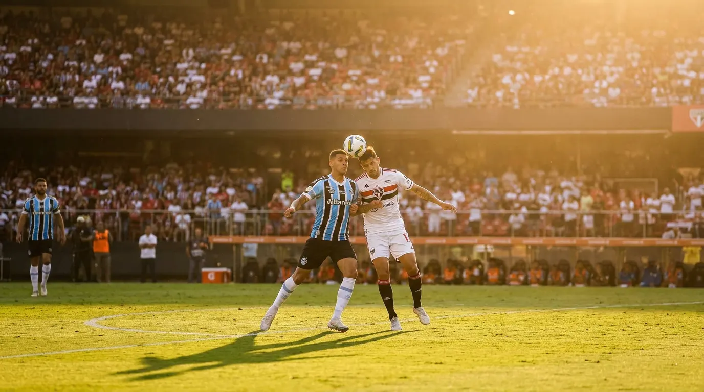 Arena do Grêmio lotada durante Grêmio x São Paulo pela 22ª rodada do Brasileirão 2026