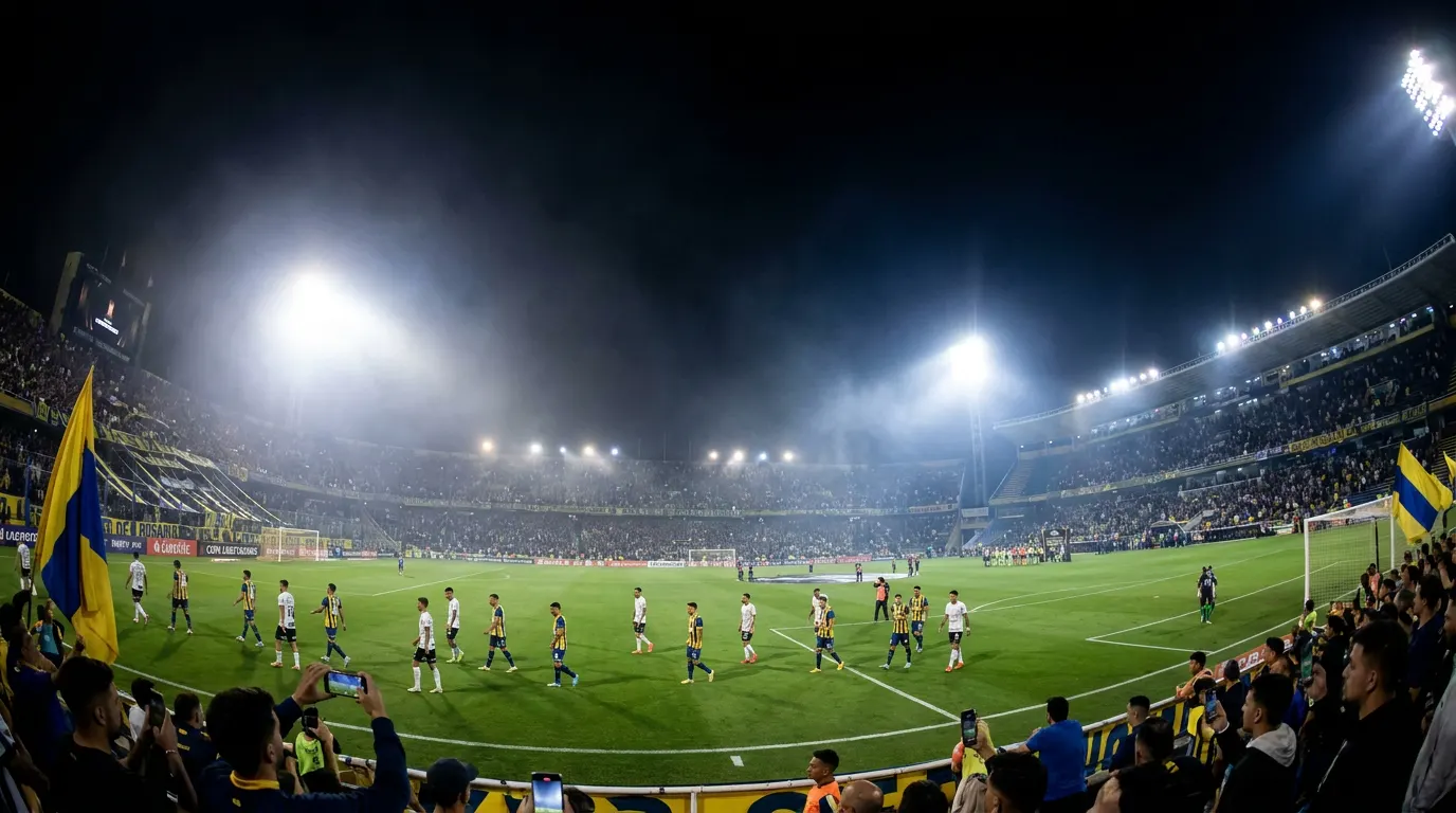 Pedro Raul comemorando gol com a camisa do Corinthians nas oitavas de final da Copa Libertadores 2026 no Gigante de Arroyito