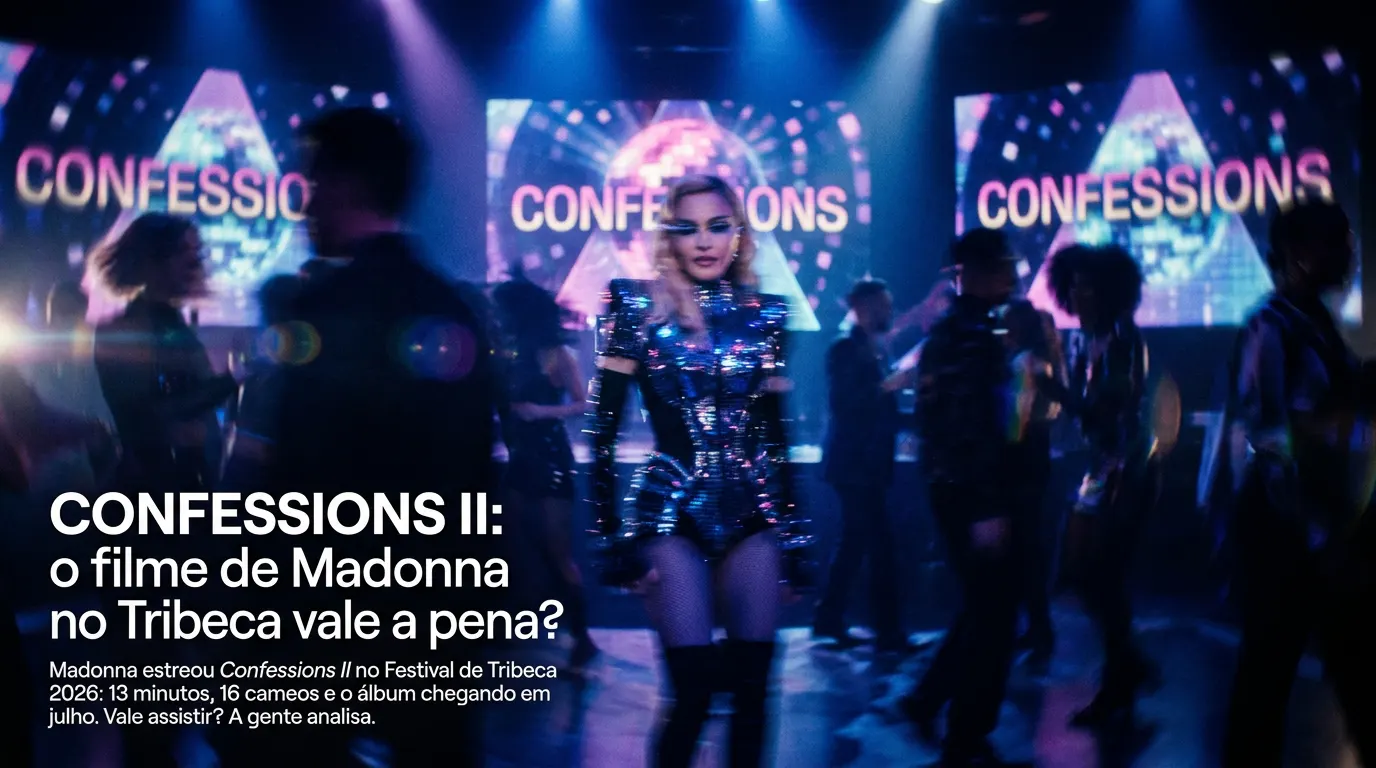 Madonna no Beacon Theatre durante a estreia de Confessions II no Festival de Tribeca 2026