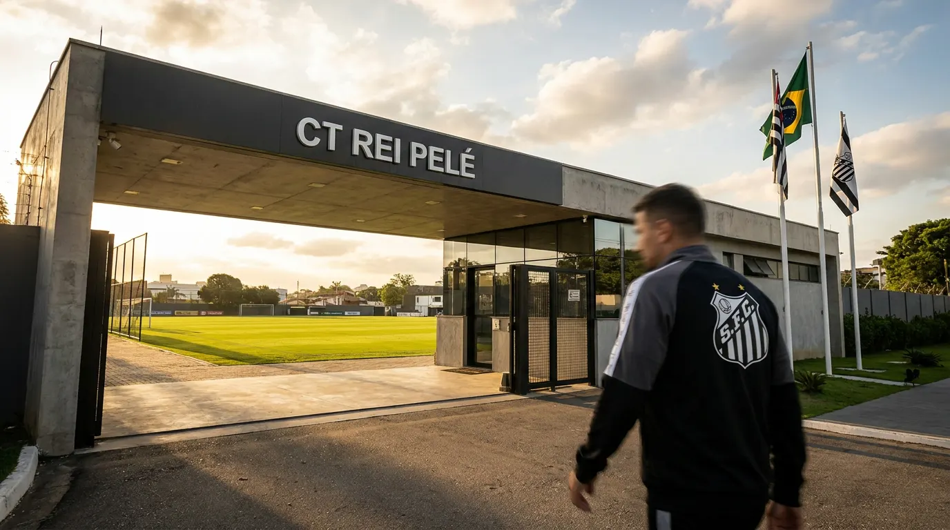 Cerimônia de assinatura do acordo entre Santos FC e governo federal para regularização do CT Rei Pelé em Brasília