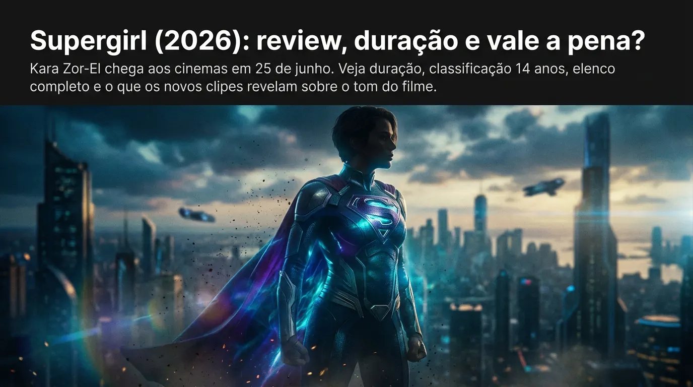 Milly Alcock como Supergirl em queda de braço com alienígena em cena do novo filme do DCU